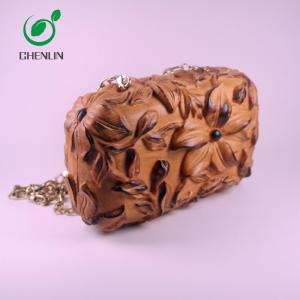 China Distinctive Aesthetic Wooden Clutch Bag wholesale
