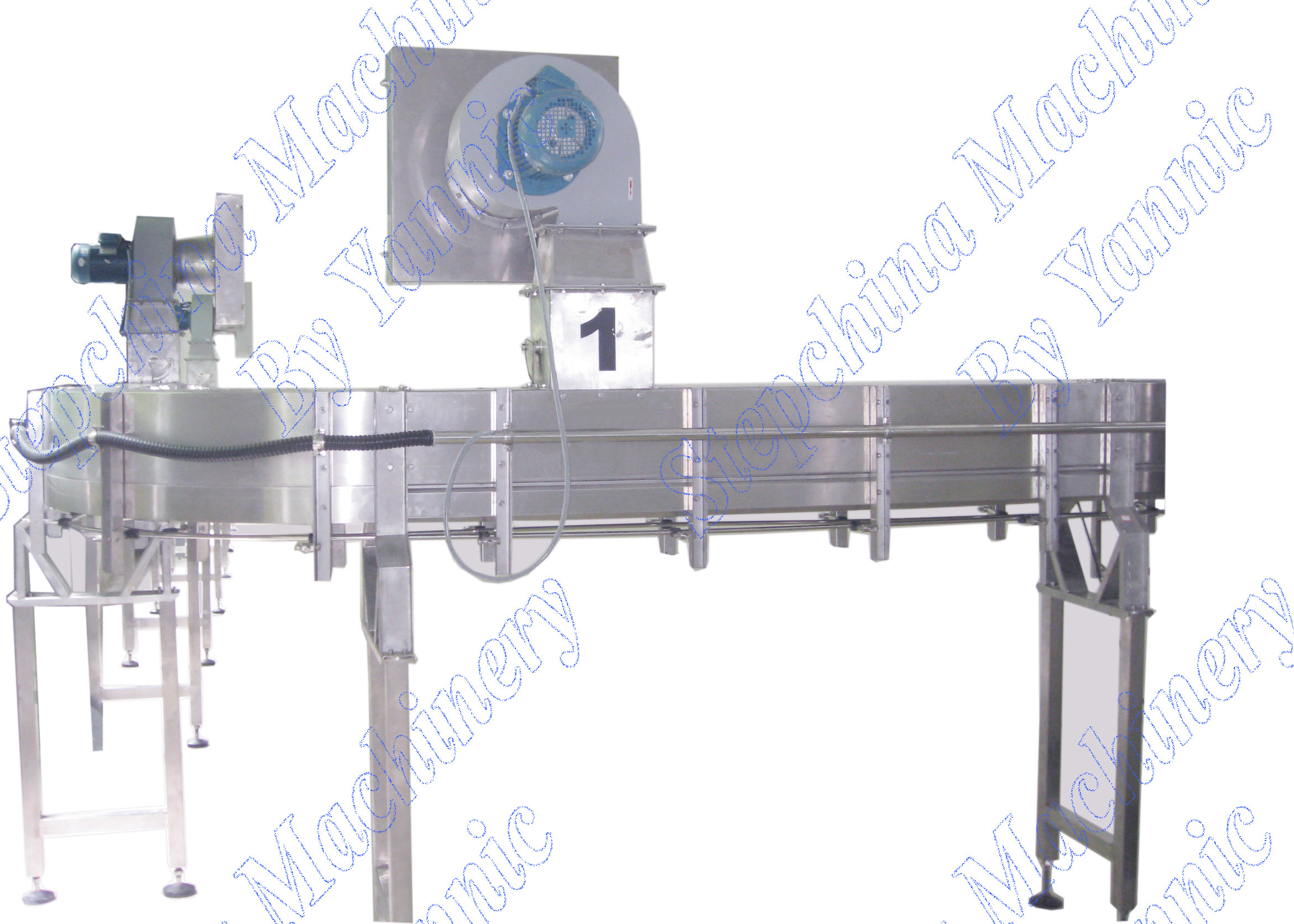 China Bottle Air Conveyor Systems / Plastic Chain Conveyor Systems 0.6 Mpa Air Pressure wholesale