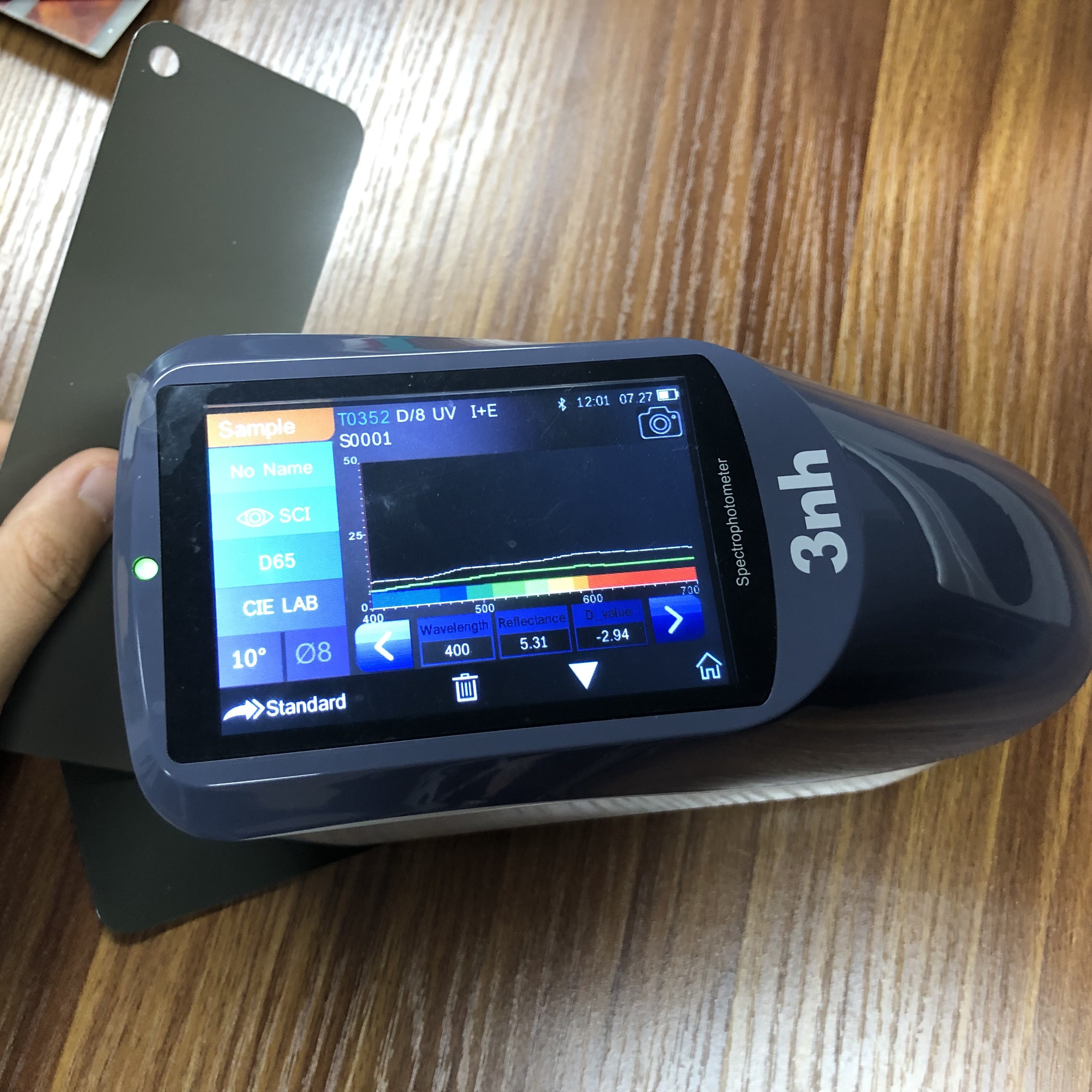 China YS3060 Color Reader 3nh Spectrophotometer Checking Color Values Of Pre Painted Dry Aluminum Surface wholesale