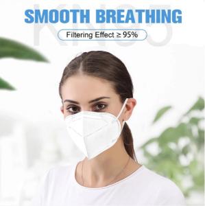 China Breathable 5 Ply Earloop KN95 Foldable Dust Face Masks wholesale