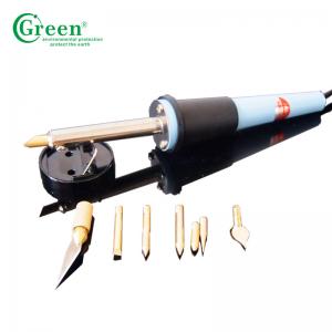 China 400℃ Pyrography Electric Pen Wood Burning Kit Temperature Adjustable Green PS0800 wholesale