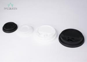 China White / Black Takeaway Cup Lids , Coffee Lid For 8 Oz / 12 Oz / 16 Oz Hot Drink Cups wholesale