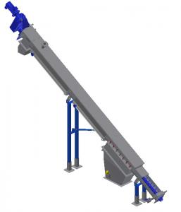 China 6000mm Length 2.2kw Inclined Screw Conveyor wholesale