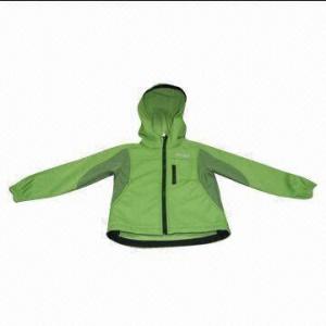 China Children's 3-layer Softshell Jacket, Waterproof and Breathable Fabric, Waterproof Zipper wholesale