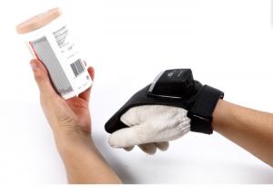 China 2D Cordless Bluetooth 4.0 Glove Barcode Scanner Reader High Battery Capacity wholesale
