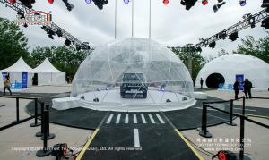 China Dia 5-40m Steel Frame Transparent PVC Exhibition Tent Geodesic Dome Tent wholesale