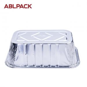 China Disposable Wrinkle Wall Silver Aluminum Foil Food Container For Restaurant wholesale