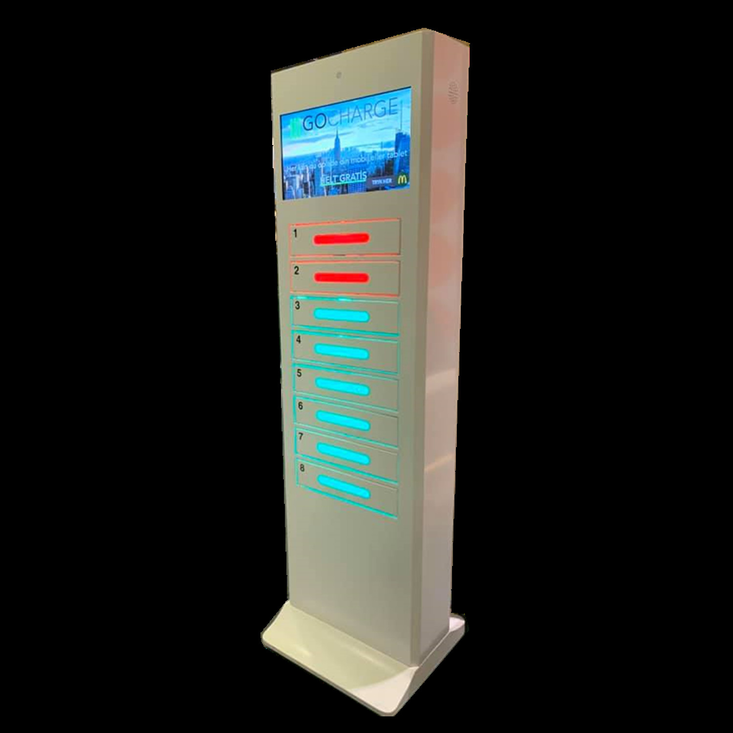 China Stand Alone Smart Cell Phone Charging Stations For Shopping Mall Station wholesale