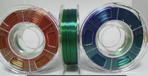 China Pla Abs Tpu Triple Color Filament , 0.02mm / 0.05mm 3d Filament wholesale