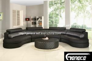 China Fabric Round Sofa Arc Shape Best Selling Sofa Design wholesale