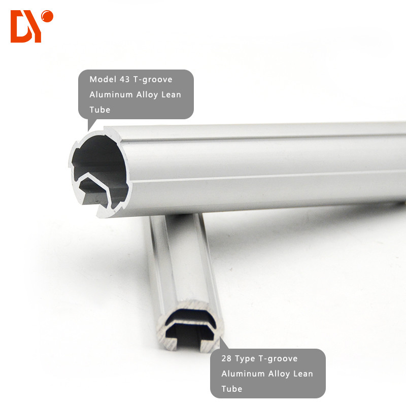 China Round Seamless Aluminum Pipe DY43-02A / Lightweight Aluminum Pipe For Rack System wholesale