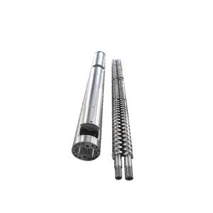 China High Precision Bimetallic Conical Twin Screw And Barrel Φ18-Φ177 wholesale