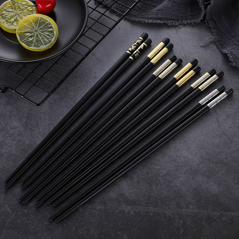 China GTE 10 Pairs Polymer & Glass Fiber Luxury Chopsticks Tableware With Chinese wholesale