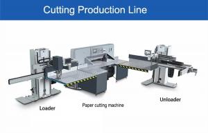 China Automatic Guillotine Paper Cutting Machine / Production Line 45 Cycles/min wholesale