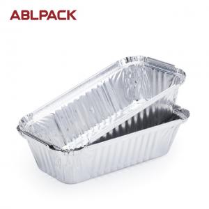 China Regular Wrinkle Silver Disposable Aluminum Foil Food Container wholesale