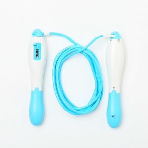 China Length Adjustable Jump Rope , Digital Skipping Rope With Counter / Sponge Handle wholesale