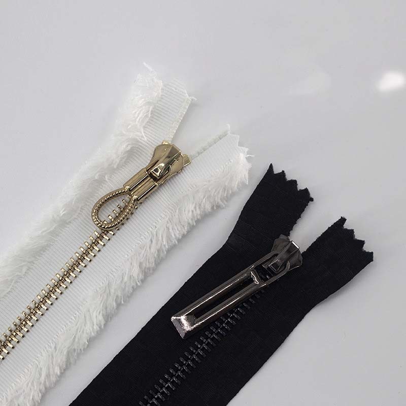 China TGKELL Long Chain Zipper , Plastic Aluminium Resin Brass Zipper Tape wholesale