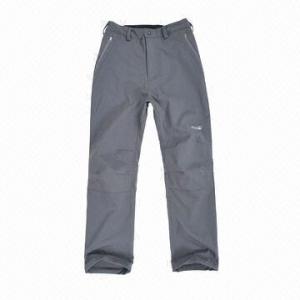 China Men's Softshell Pants, Waterproof and Breathable, Windstopper wholesale
