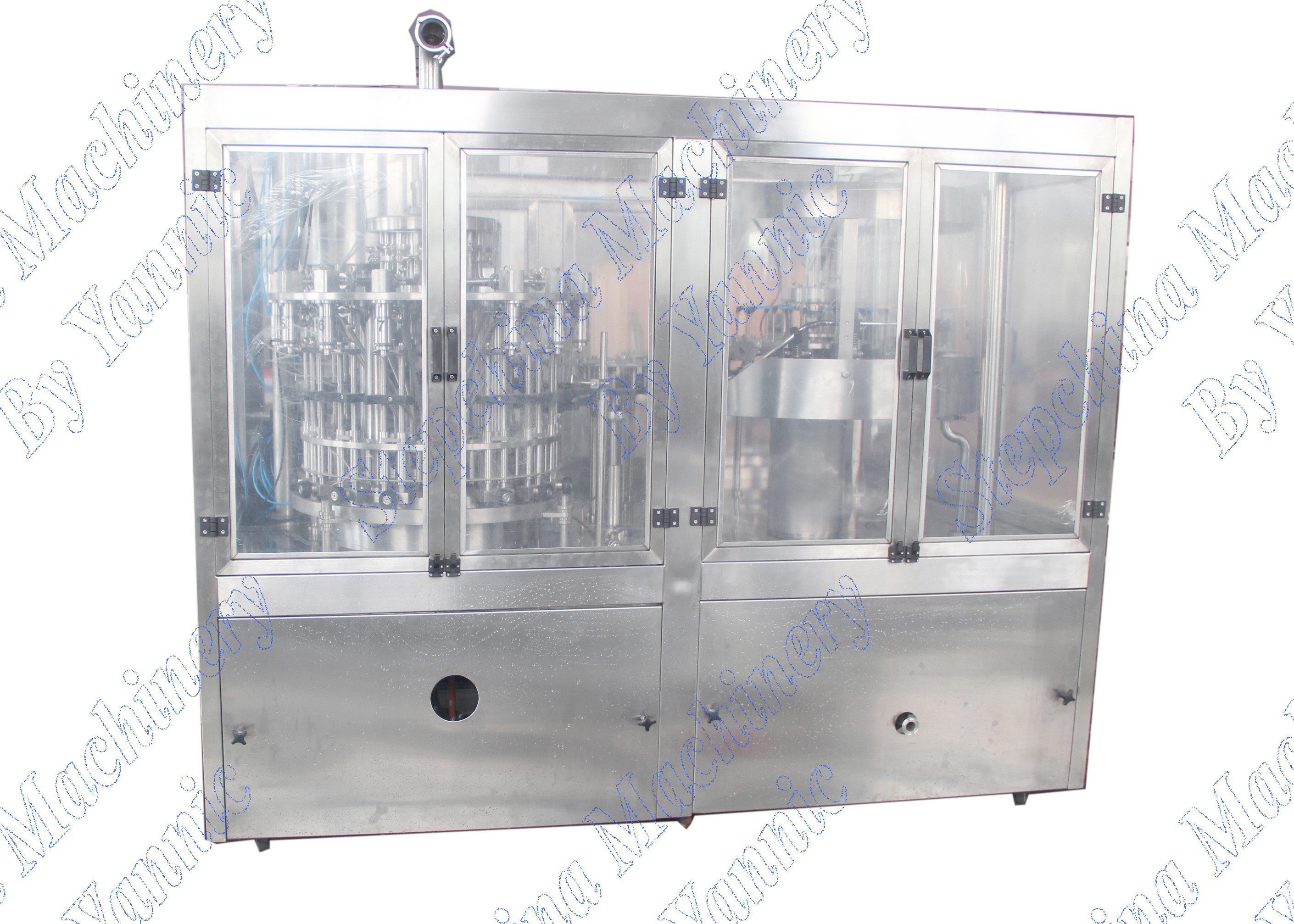 China 4000BPH 14 Heads Plastic Bottle Filling Machine Magnetic Powered Cap Device wholesale