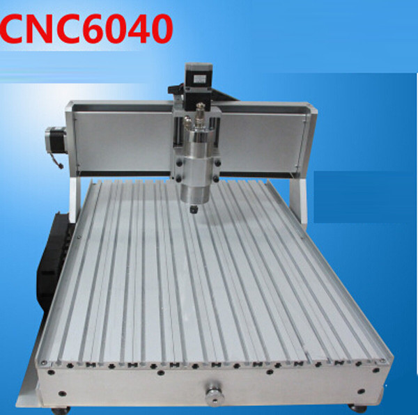 China Mini 6040 CNC engraving machine (1.5KW spindle+2.2KW VFD+4 axis+Tailstock) wholesale