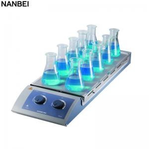 China 10 Channel Heated Magnetic Stirrer Laboratory Instrument 1100rpm wholesale