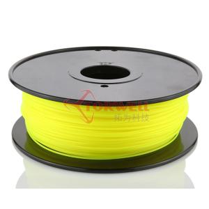 China Torwell Yellow PLA filament for 3D Printer 1.75mm 1KG/spool wholesale