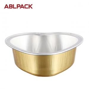 China ABL 55 ml Foil Tray Catering food Container Aluminium Foil Pan Packing Disposable Kitchen Baking work home packing cupcake cup wholesale