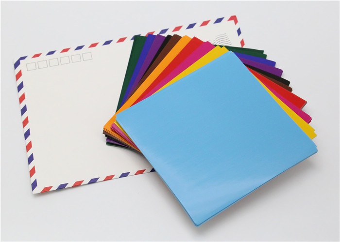 China Handy Matt Gummed Paper Squares Assorted Colour For School Children Handwork wholesale