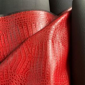 China Woven Faux Crocodile Skin Fabric Abrasion Resistant 2.5mm  Thickness wholesale