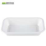 Sugarcane pulp bagasse tableware rectangular container tray for sushi pork