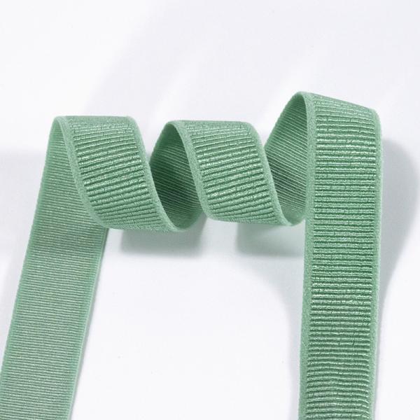 Quality Custom color width bikini underwear jacquard pattern shiny satin bra strap elastic 20mm for sale