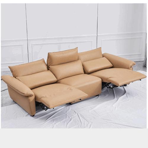 Quality New Hidden Control Panel Function Sofa Italian Double Armrest Headrest Adjustable Combination Sofa Furniture for sale