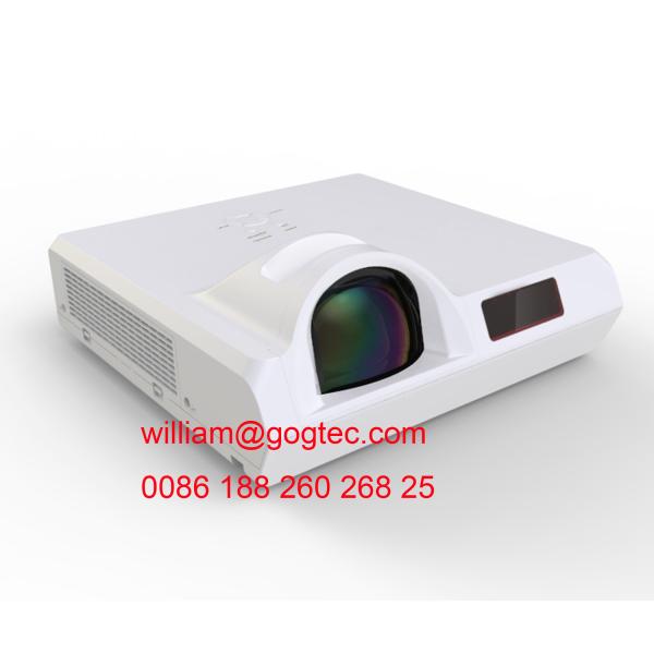 Quality Short throw 3600 lumens native 1024*768 LCD multimedia projector 0.75m get 80" screen for sale