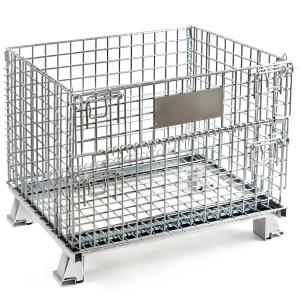 China High Capacity Galvanized Foldiding Storage Wire Mesh Cages wholesale