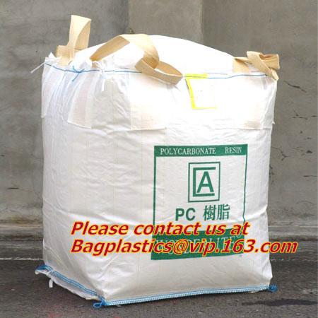 Quality 100% PP Woven FIBC Jumbo Bags for Sand, fibc bulk bag with four loop bags, big jumbo bag, Cheap china fibc big bags for sale