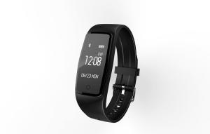 2018 hot sale black  smart bracelet  motion tracking and detection of sleep, sedentary reminds, movement patterns  GPS