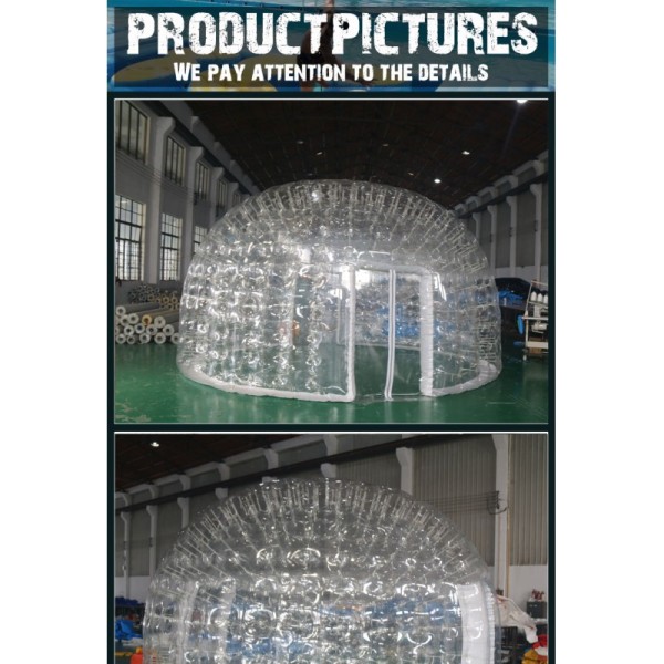 Popular Durable Outdoor Single Tunnel Inflatable Bubble Tent