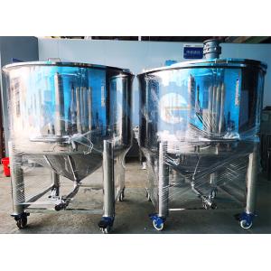 China Pneumatic Mixing 304 Stainless Steel Storage Tank with Wheels wholesale