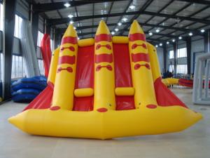 China Crazy Towable Surfing Water Sport Games Fordable Inflatable Flying Fish Boat 6 Person wholesale