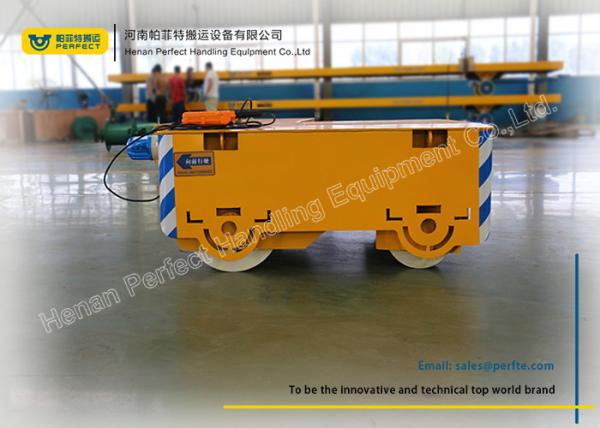 Quality Heavy Duty Pallet Transfer Carts , Flatbed Rail Transfer Trolley For Steel Plant for sale