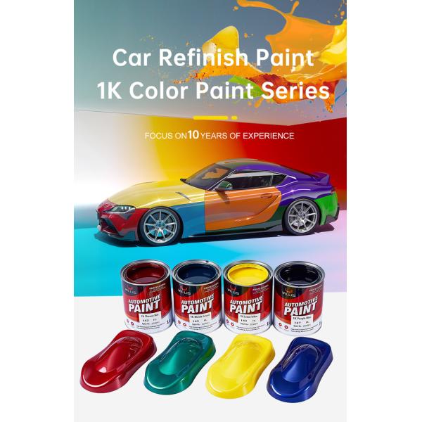 Blue Fast Drying Solid White 1K Base Auto Refinish Paint Metallic Blue Car Paint Spray Primer Metallic Auto Paint Color 0