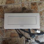 Customize Multimedia Desk Grommet Power Cable Cubby Socket Box with Double Side
