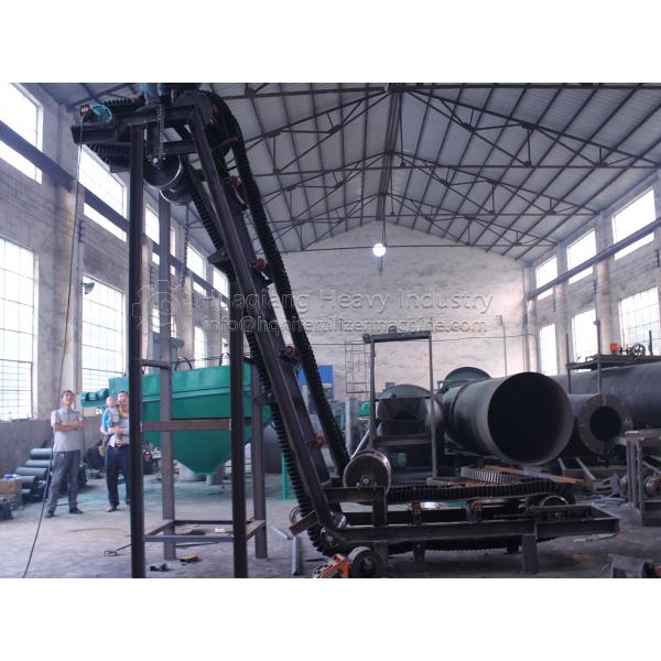 CE ISO 2.5T 60 Degrees Continuous Large Angle Chicken Manure Fertilizer Belt Conveyor