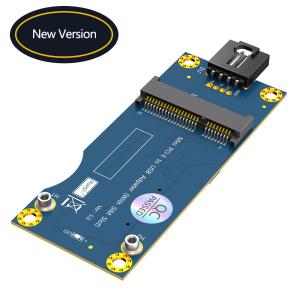 China USB 2.0 9PIN Header to Mini PCI-E PCIe 52PIN Wireless Module Adapter with SIM Card Slot Ver 5.0 for GSM WWAN 3G 4G LTE on sale