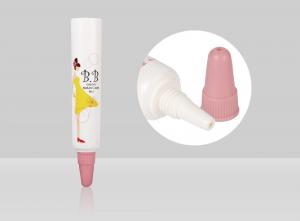 China Custom Cosmetic Tubes D13mm 1-5ml Empty Long Nozzle Eye Cream Cosmetic Tube Packaging With Cap wholesale