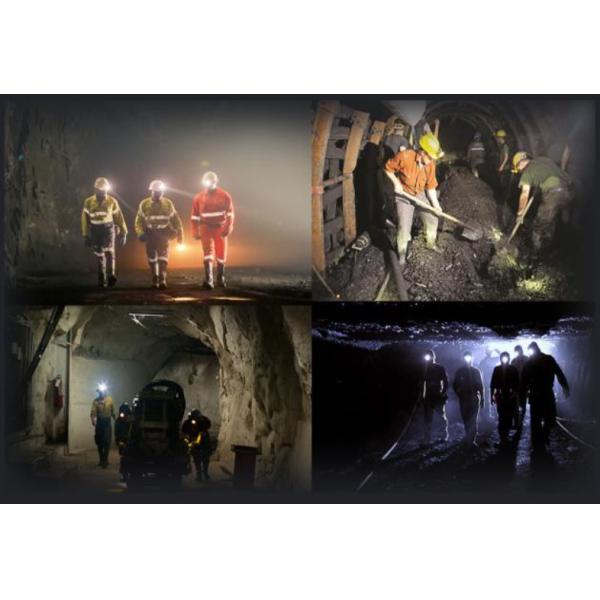 6800mah Underground Mine Miners Lights Waterproof OLED Screen Miners Helmet Lamp