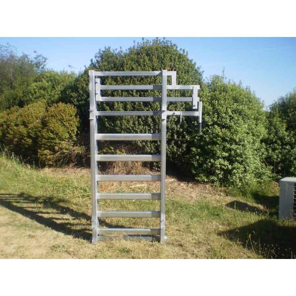 Hot Dipped Galvanized Pipe Full Welded Silver Painted AS/NZS standard 1.8mx2.1m width Livestock Panels