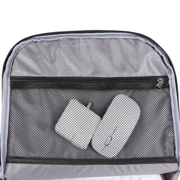 ready goods black waterproof material laptop backpack EVA padded back