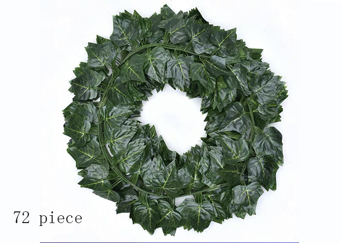 China Lightweight 0.02kg / Piece Hanging Maple Artificial Green Leaves wholesale