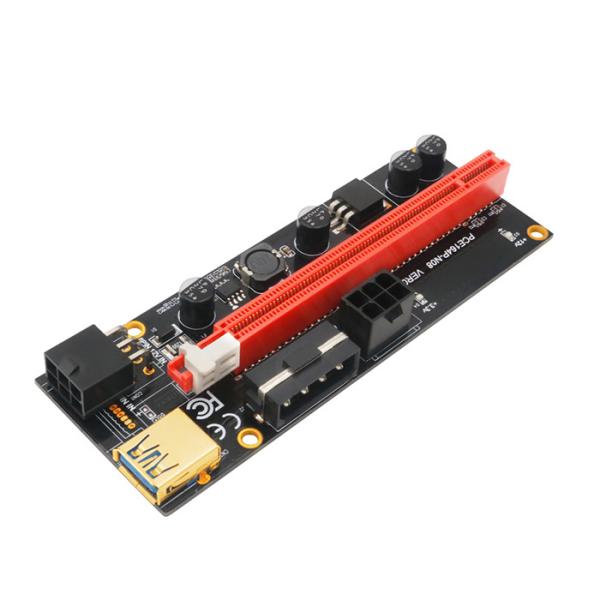 Quality PCI-E Riser 1X  Extender PCI-E USB Riser 009S Dual 6Pin Adapter Card For BTC Miner for sale